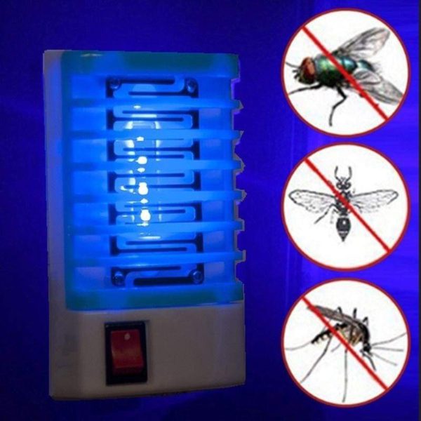 1 Piece Socket Electric 220v Mini Mosquito Lamp Led Insect Mosquito Repeller Killing Fly Bug Insect Night Housefly (random Color)