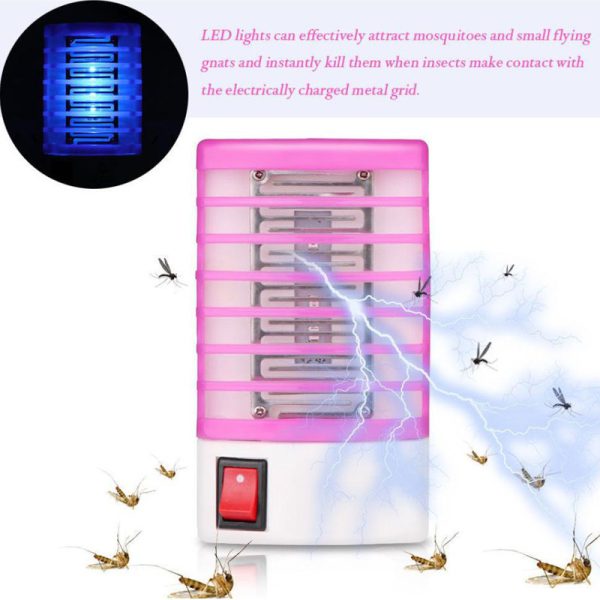 1 Piece Socket Electric 220v Mini Mosquito Lamp Led Insect Mosquito Repeller Killing Fly Bug Insect Night Housefly (random Color)