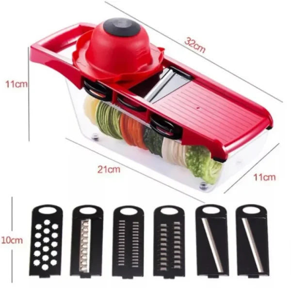 10 in 1 Mandoline Slicer Vegetable Cutter with Stainless Steel Blade Manual Potato Peeler Carrot Cheese Grater Dicer Kitchen Tool