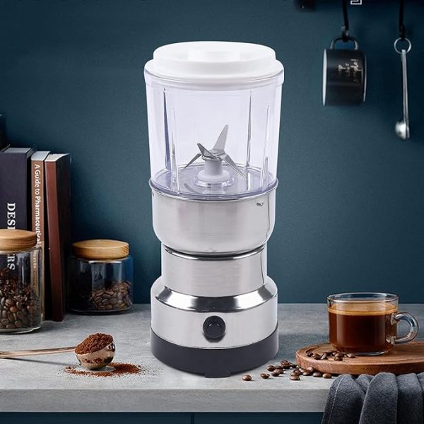 2 In 1 Coffee And Juice Electric Blender, Coffee Grinder, Bean Grinder, Multifunctional Stainless Steel For Herbal Spice Salt Pepper