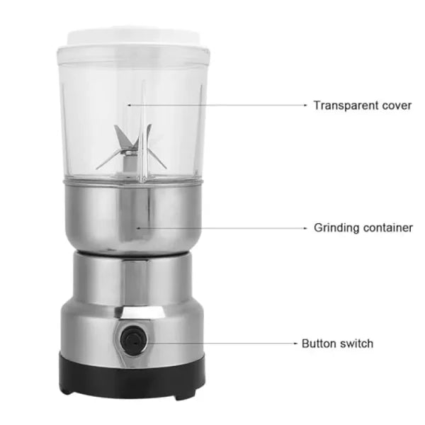 2 In 1 Coffee And Juice Electric Blender, Coffee Grinder, Bean Grinder, Multifunctional Stainless Steel For Herbal Spice Salt Pepper