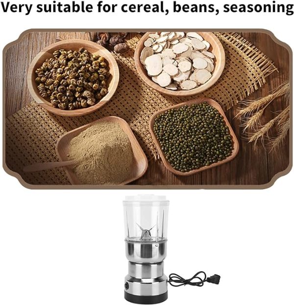 2 In 1 Coffee And Juice Electric Blender, Coffee Grinder, Bean Grinder, Multifunctional Stainless Steel For Herbal Spice Salt Pepper