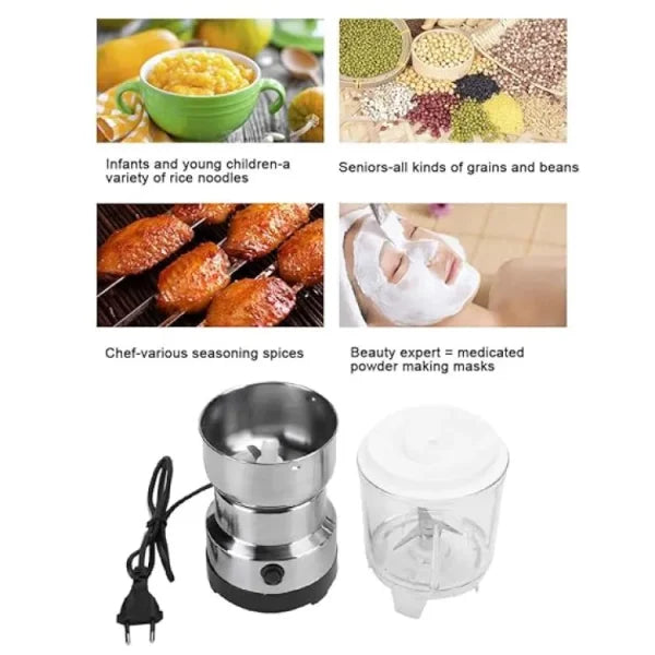 2 In 1 Coffee And Juice Electric Blender, Coffee Grinder, Bean Grinder, Multifunctional Stainless Steel For Herbal Spice Salt Pepper