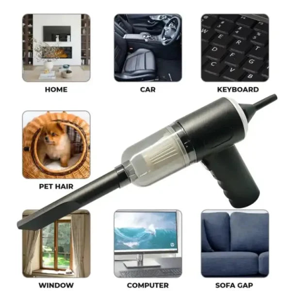 3 In 1 Portable Vacuum Cleaner Wireless Hand-Held Cleaning For Car Home (PC AS-228)