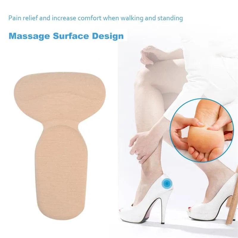 Heel Cushion Pads T Shape Heel Sticker Tape Arch Support Insoles High Heeled Shoes Patches Foot Care Protector