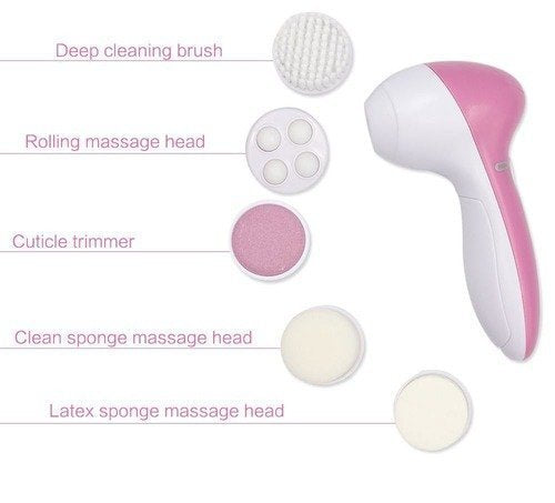 Facial Electric Cleanser And Massager, Face Massager Machine, Skin Electric Cleanser, Scrub Beauty Device Scrubber, Beauty Care Brush For Removing Blackhead Exfoliating And Massaging, Beauty Tool Device