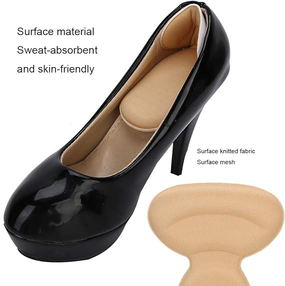 Heel Cushion Pads T Shape Heel Sticker Tape Arch Support Insoles High Heeled Shoes Patches Foot Care Protector