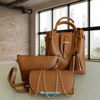 Alexa Stylish Tote Handbags (3 Piece Set)