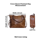 Croco Classic Premium Tote Bag