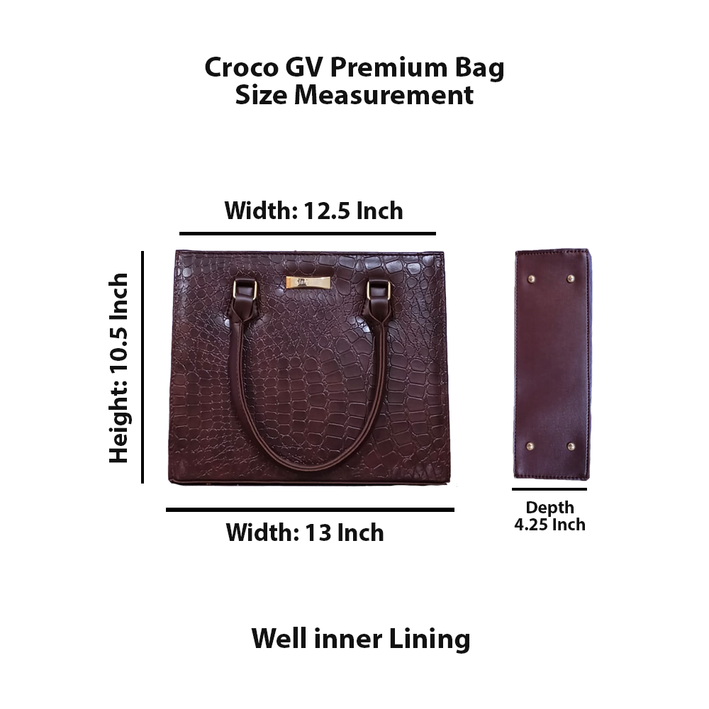 Croco GV Premium Choco Brown