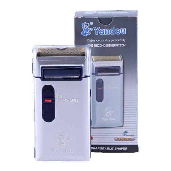 Men Clean Shaver Machine Electric Shaver For Men Silver Blue Men Clean Shaver Machine Yandou Foil Shaver Rechargable Pocket Size