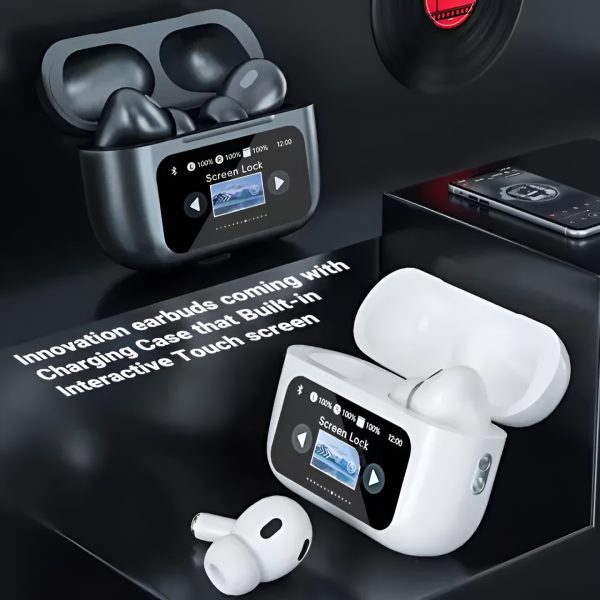 A9 Pro Digital Display Case Airpods / Anc/enc Touch Screen Wireless Earbuds