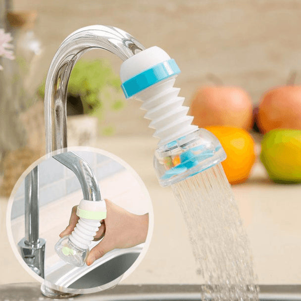 Kitchen Shower Splash Fan Faucet Water-saving Filter Shower Water Rotating Spray Regulator Tap Water Filter Valve For Kitchen Tap Nozzle Extended Filter Water Saving Device Accessories