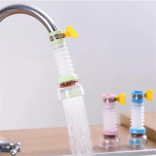 Kitchen Shower Splash Fan Faucet Water-saving Filter Shower Water Rotating Spray Regulator Tap Water Filter Valve For Kitchen Tap Nozzle Extended Filter Water Saving Device Accessories