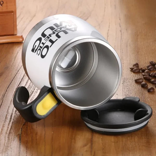 Auto Magnetic Mug 400ml Coffee Milk Mix Cups 304 Stainless Steel ( Battery Operated ) (random Color)