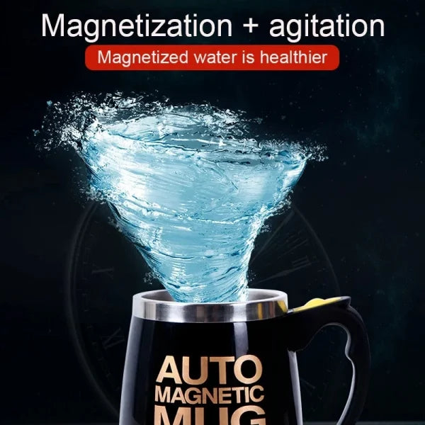 Auto Magnetic Mug 400ml Coffee Milk Mix Cups 304 Stainless Steel ( Battery Operated ) (random Color)