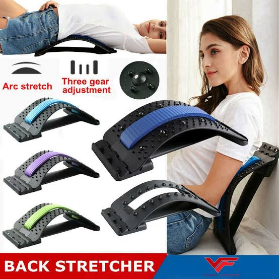 Back Stretcher Lumbar Back Pain Relief Multi-Level Back Massager Device