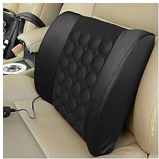 Car Seat Back Support Massage Cushion(black Color )