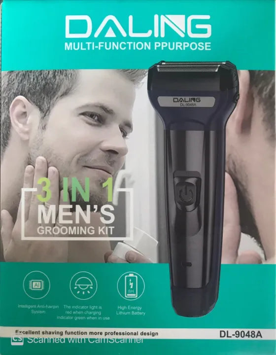 Shaver Daling Professional 3 in 1 German Technology Electric Men‘s Grooming Kit Hair Clipper