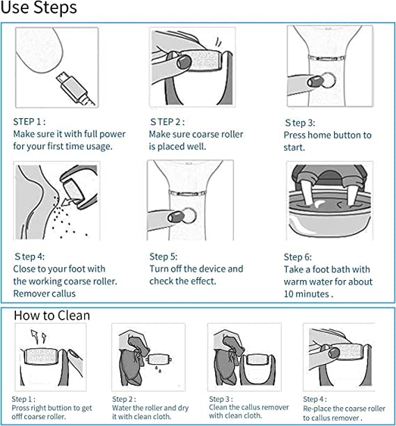 Chargeable Pedi Spa Used for Pedicure -  Feet Scrubbing and Cleaning  usb cable and cell option