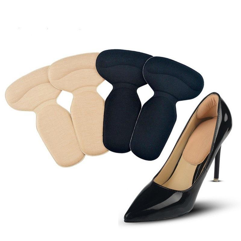 Heel Cushion Pads T Shape Heel Sticker Tape Arch Support Insoles High Heeled Shoes Patches Foot Care Protector