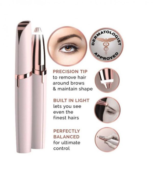 Flawless Brows Eyebrow Hair Remover Machine - chargeable (Random Color)