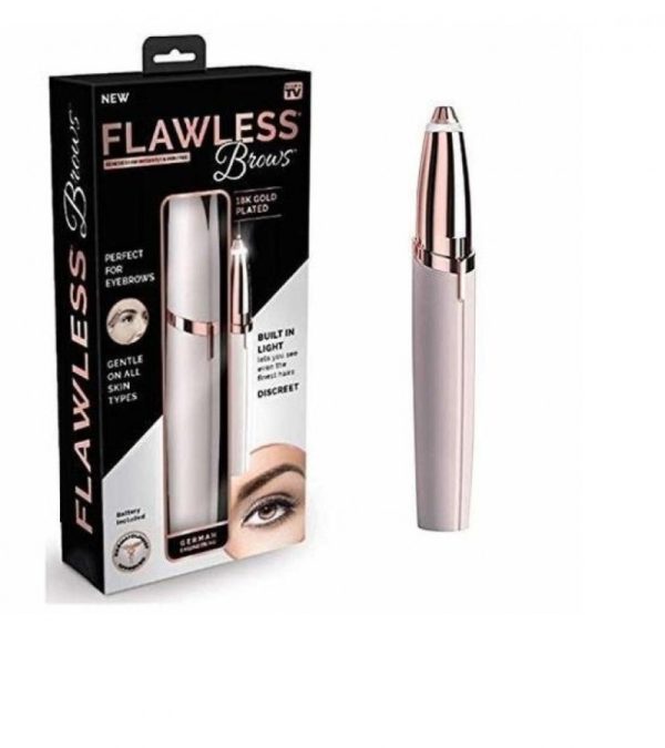 Flawless Brows Eyebrow Hair Remover Machine - chargeable (Random Color)