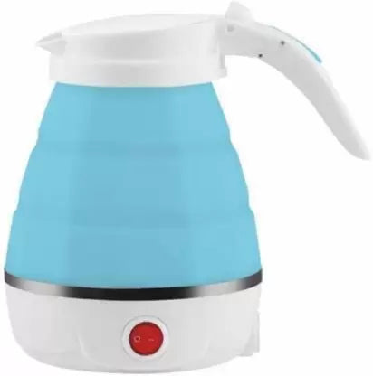 Foldable And Portable Teapot Water Heater Electric Kettle For Travel And Home Tea Pot Water Kettle Silica Gel Fast Water Boiling 600 Ml(random color )