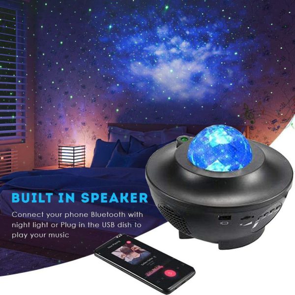 Galaxy Star Light Projector. (double Speaker)