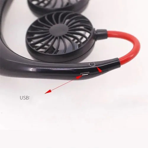 Usb Rechargeable Fan, 3 Mode (Random Colors)