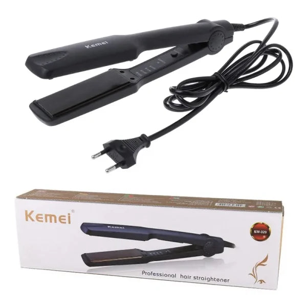 KEMEI Ceramic Heating Plate Professional Tourmaline Hair Straightener Women Flat Iron Beauty Tools Fast Heating KM-329