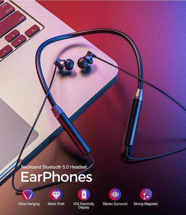 Lenovo He05 Wireless Bluetooth 5.0 Neckband Earbuds Sports Waterproof Headset Hi-fi Sound Bass In-ear Earphone Magnetic