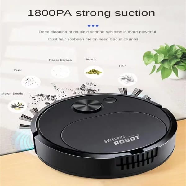 Portable Mini Wireless Smart Sweeping Robot Rechargeable Cleaning Machine Vacuum Cleaner For Home Office (random Colors)