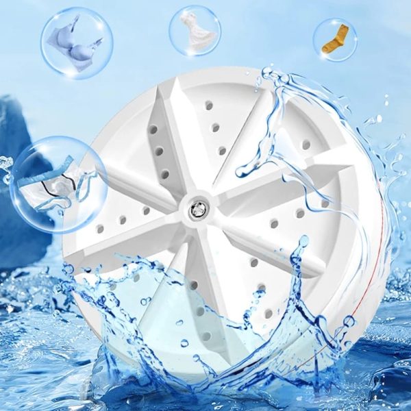 Ultrasonic Rotating Turbine Washing Machine For Socks Underwear Dishes Clothes