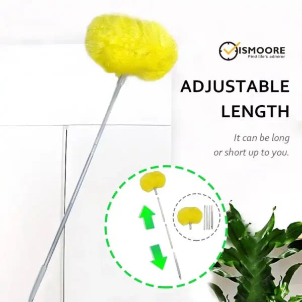 Removable Ceiling Fan Duster Washable Retractable Clean Brush Soft Duster Brush Anti Dusting Brush Home Cleaning